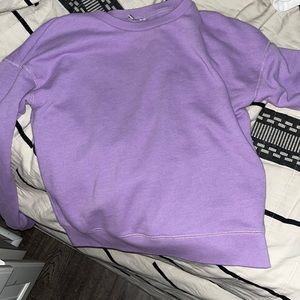 Purple comfy crew neck